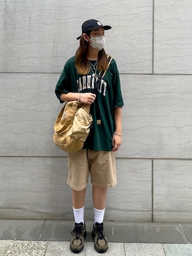 「JJJJound（ジョウンド）のアイテム」を使った、nokyinさん（レディース・178cm）の秋コーディネート