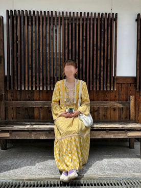 「チャイハネ（チャイハネ）のアイテム（ワンピース/ドレス）」を使った、kanarashiiiiiさん（レディース・157cm）の春コーディネート