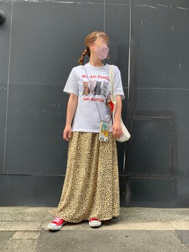「ネコ」｜「アイテム（ワンピース/ドレス）」を使った、kanarashiiiiiさん（レディース・157cm）の秋コーディネート