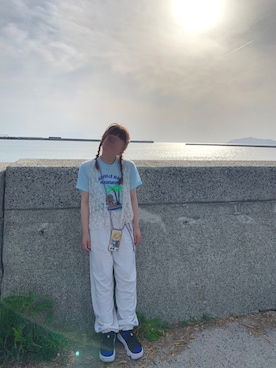 「Alley by w closet（アリーバイダブルクローゼット）のアイテム」を使った、kanarashiiiiiさん（レディース・157cm）の春コーディネート