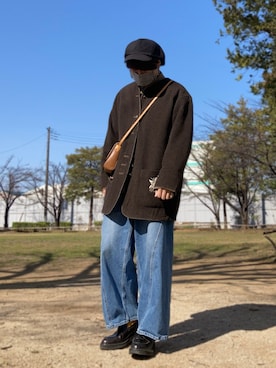 「春服デビュー宣言」｜「アイテム（ノーカラージャケット）」を使った、きょんさん（メンズ・168cm）の春コーディネート