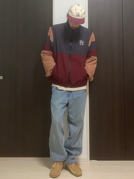 「VOYAGE（ボヤージュ）のアイテム」を使った、ojiojiさん（メンズ・176cm）の冬コーディネート