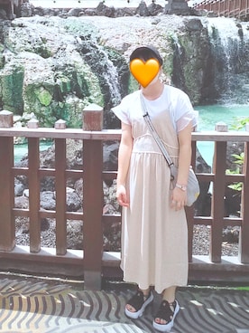 「THEATRE PRODUCTS（シアタープロダクツ）のアイテム（バッグ）」を使った、ゆんさん（レディース・156cm）の夏コーディネート
