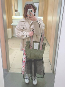 「apres jour（アプレジュール）のアイテム（ブルゾン）」を使った、ゆんさん（レディース・156cm）の秋コーディネート