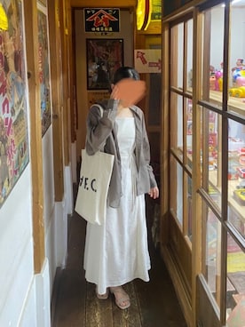 「JUNOAH（ジュノア）のアイテム（オールインワン・サロペット）」を使った、kurachikoさん（レディース・154cm）の秋コーディネート
