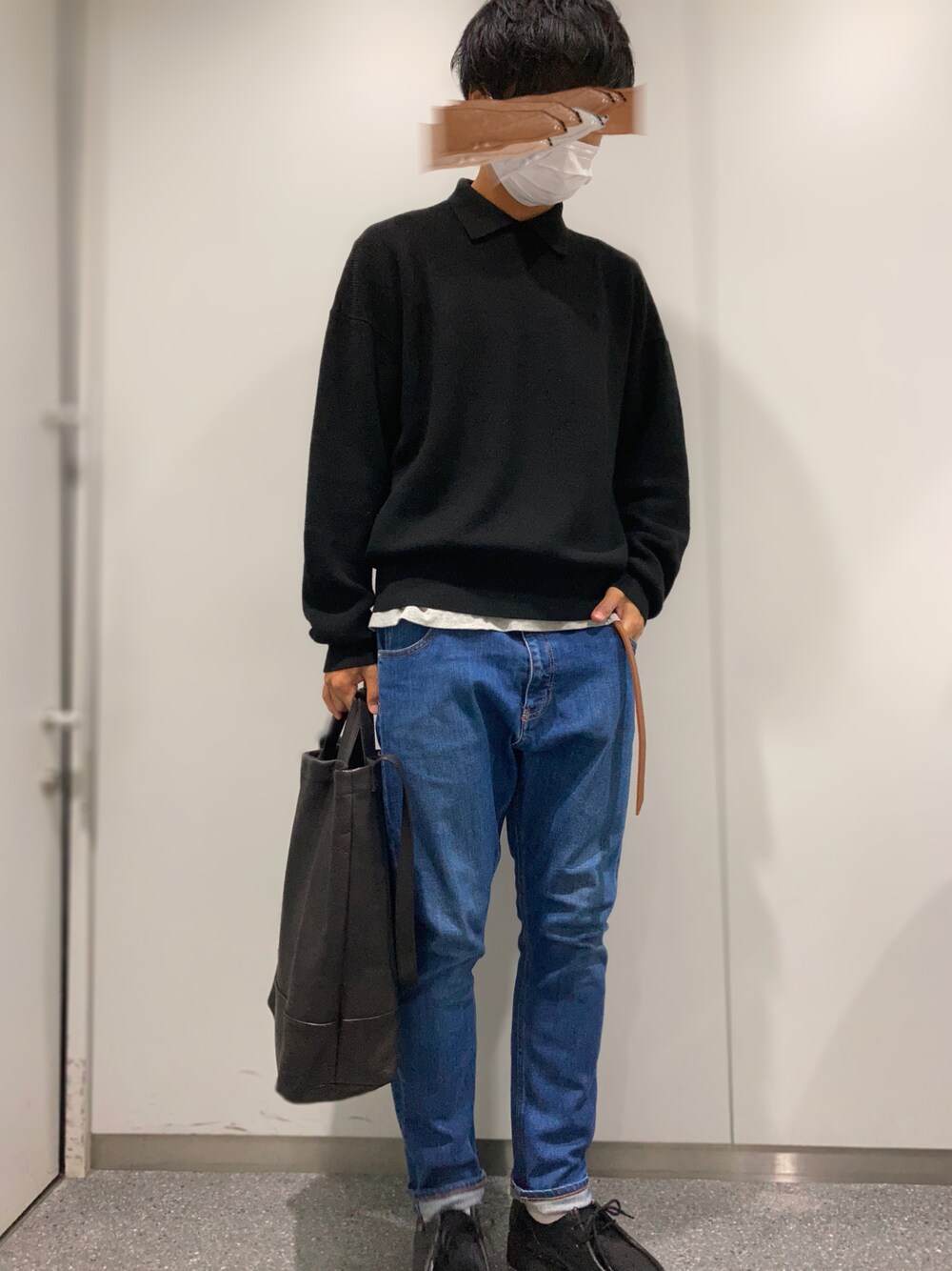 「秋のコーデ、最高気温21℃、paraboot、michael、最低気温12℃、服装は最低気温に合わせるのか最高気温に合わせるのか、ponny、気温と着たい服のバランス」｜「Hender Schemeのアイテム（ベルト、ブラウン系）」を使った、じぇいのふくさん（メンズ・177cm）の秋コーディネートの1枚目の写真