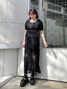 Butterflyレースレイヤードスカート｜メリージェニー（merry jenny