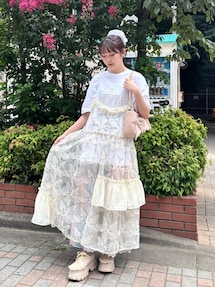 dreamingメッシュフレアスカート｜メリージェニー（merry jenny）公式