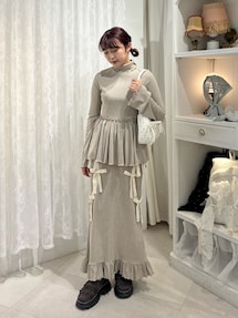 ribbon ribbonリブロングスカート｜メリージェニー（merry jenny）公式