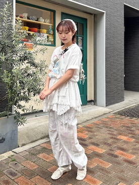 「merry jenny（メリージェニー）のアイテム」を使った、miokaさん（レディース・162cm）の春コーディネート