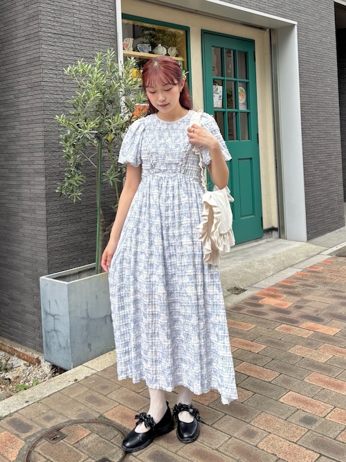 vintage flowerワンピース