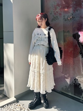 「ブーツスタイル」｜miokaさん（レディース・162cm）の夏コーディネート