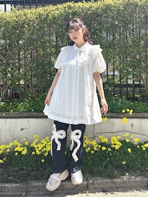 stripe frillfrill ワンピース｜メリージェニー（merry jenny