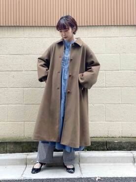 「merry jenny（メリージェニー）のアイテム（その他アウター）」を使った、miokaさん（レディース・162cm）の秋コーディネート