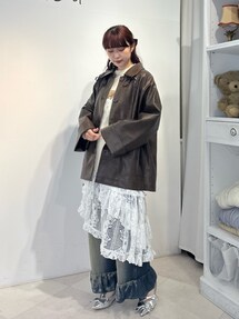 新色登場♡】ribbon Vintage like オーバージャケット｜メリージェニー