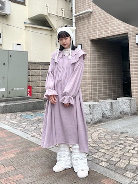 「アイテム（ワンピース、ピンク系）」を使った、miokaさん（レディース・162cm）の夏コーディネート