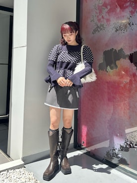 「ブーツスタイル」｜miokaさん（レディース・162cm・20代）の夏コーディネート