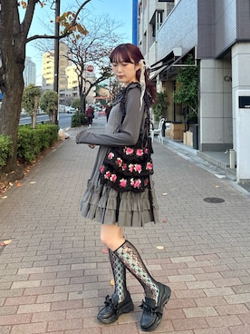 「アイテム（ソックス/靴下）」を使った、miokaさん（レディース・162cm・20代）の冬コーディネート