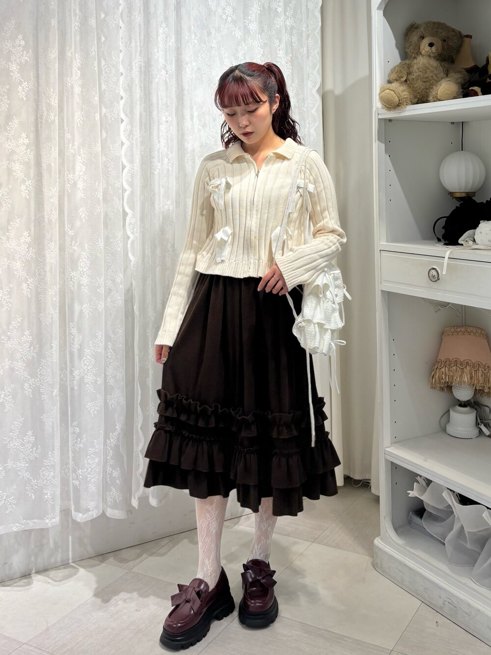 り*様 merryjenny コーデュロイフリルタックスカート メリージェニー merry jenny コーデュロイフリルタックスカート