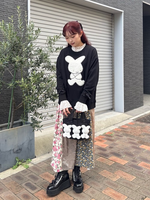 merry jenny レイヤード キャミワンピース ブラック ロング switchレイヤードキャミワンピース（ワンピース）｜merry jenny