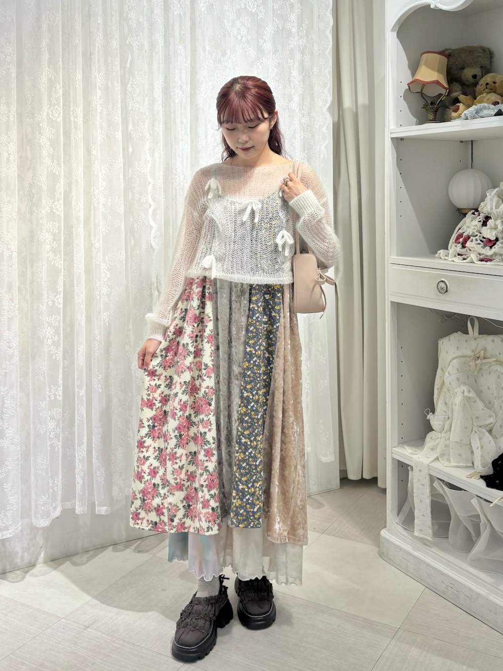 【異素材ミックスが上品♪】CHANEL ベロア メリージェーン シャネルメリージェーン