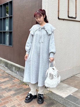 「アイテム（ローファー）」を使った、miokaさん（レディース・162cm・20代）の夏コーディネート