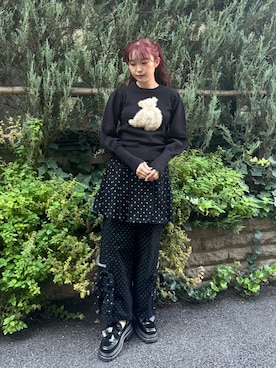 「アイテム（ローファー）」を使った、miokaさん（レディース・162cm）の秋コーディネート