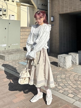 「アイテム（バレエシューズ）」を使った、miokaさん（レディース・162cm・20代）の冬コーディネート