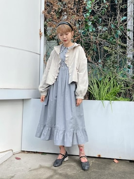 「アイテム（テーラードジャケット）」を使った、miokaさん（レディース・162cm）の冬コーディネート