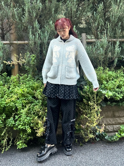 セール】lulu dot ribbon pants（スラックス）｜merry jenny（メリー