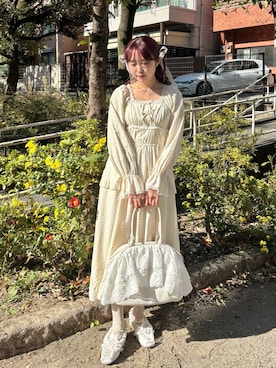 「アイテム（バレエシューズ）」を使った、miokaさん（レディース・162cm・20代）の冬コーディネート