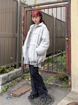 「アイテム（ダウンジャケット/コート）」を使った、miokaさん（レディース・162cm）の秋コーディネート