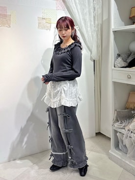 「アイテム（バレエシューズ）」を使った、miokaさん（レディース・162cm・20代）の冬コーディネート