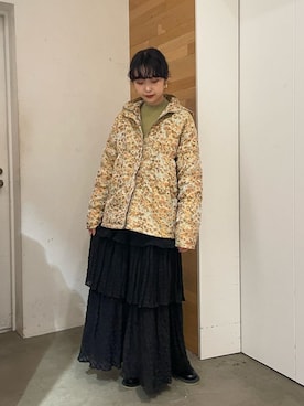 「merry jenny（メリージェニー）のアイテム（その他アウター）」を使った、miokaさん（レディース・162cm）の秋コーディネート