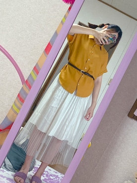 「Coquette（コケット）のアイテム」を使った、MIOさん（レディース・161cm）の夏コーディネート