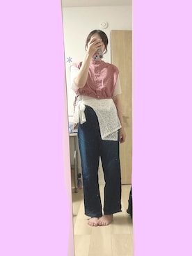 「w closet（ダブルクローゼット）のアイテム」を使った、MIOさん（レディース・161cm）の夏コーディネート
