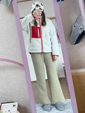 「WC（ダブル シー）のアイテム（帽子）」を使った、MIOさん（レディース・161cm）の冬コーディネート