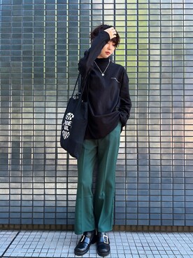 「UNDERGROUND（アンダーグラウンド）のアイテム」を使った、YIN銀さん（レディース・167cm）の秋コーディネート