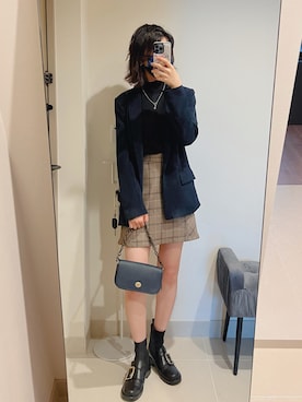 「H&M（エイチ・アンド・エム）のアイテム（テーラードジャケット）」を使った、YIN銀さん（レディース・167cm）の夏コーディネート