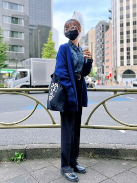 「UNDERGROUND（アンダーグラウンド）のアイテム」を使った、YIN銀さん（レディース・167cm）の秋コーディネート