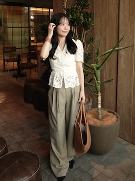 「H&M（エイチ・アンド・エム）のアイテム（バッグ）」を使った、maiさん（レディース・150cm）の夏コーディネート