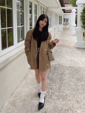 「LILY BROWN（リリーブラウン）のアイテム」を使った、maiさん（レディース・150cm）の春コーディネート