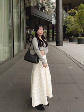 「loin nuit（ロワンニュイ）のアイテム」を使った、maiさん（レディース・150cm）の春コーディネート