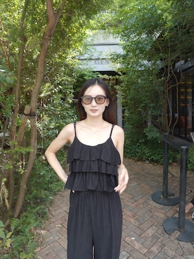 「amel（エイメル）のアイテム」を使った、Miley Aoyamaさん（レディース・156cm）の夏コーディネート