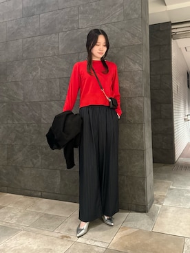 「アイテム（バレッタ/ヘアクリップ）」を使った、hikaruさん（レディース・168cm）の秋コーディネート