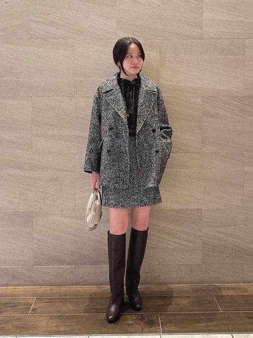 セール】ウール混ループツイードミニスカート（スカート）｜URBAN