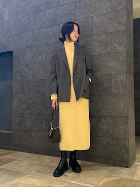 「アイテム（ヘアゴム）」を使った、hikaruさん（レディース・168cm）の秋コーディネート