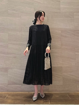 「アイテム（ヘアゴム）」を使った、hikaruさん（レディース・168cm）の秋コーディネート