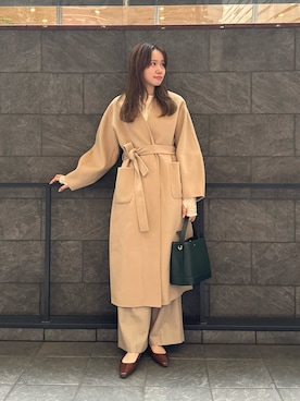 「アイテム（その他アウター）」を使った、hikaruさん（レディース・168cm）の秋コーディネート