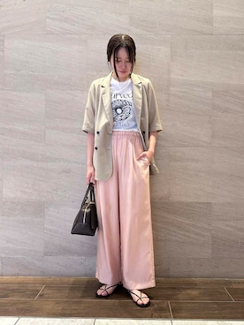 「URBAN RESEARCH ROSSO WOMEN（アーバンリサーチ　ロッソ）のアイテム」を使った、hikaruさん（レディース・168cm）の夏コーディネート